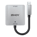 Lindy 43296 - 0,12 m - USB Typ-C - DVI-D - Männlich - Weiblich - Gerade