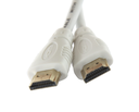 Techly High Speed HDMI Kabel mit Ethernet, weiß, 0,5m