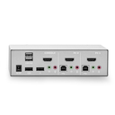 Lindy HDMI KVM Switch Pro 2 Port 18G & USB - Switch - 2-Port