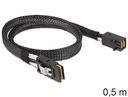 Delock 83388 - 0,5 m - Mini SAS HD x 4 SFF 8643 - Mini SAS x 4 36 Pin SFF 8087 - Männlich/Männlich - Schwarz