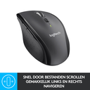 Logitech Marathon Mouse M705 - rechts - Optisch - RF Wireless - 1000 DPI - Schwarz - Holzkohle