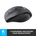 Logitech Marathon Mouse M705 - rechts - Optisch - RF Wireless - 1000 DPI - Schwarz - Holzkohle