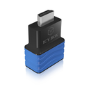 ICY BOX HDMI - VGA - M/F - HDMI - VGA - Schwarz - Blau