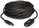 Manhattan Hi-Speed USB 2.0 Repeater Kabel - In Reihe schaltbar - A-Stecker / A-Buchse - 10 m - 10 m - USB A - USB A - USB 2.0 - Männlich/Weiblich - Schwarz