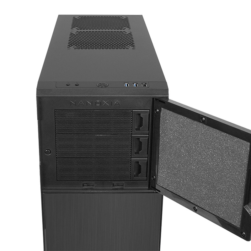 Nanoxia Deep Silence 3 Anthracite - Midi Tower - PC - Kunststoff - Stahl - Anthrazit - ATX,Micro ATX,Mini-ATX - 16,5 cm