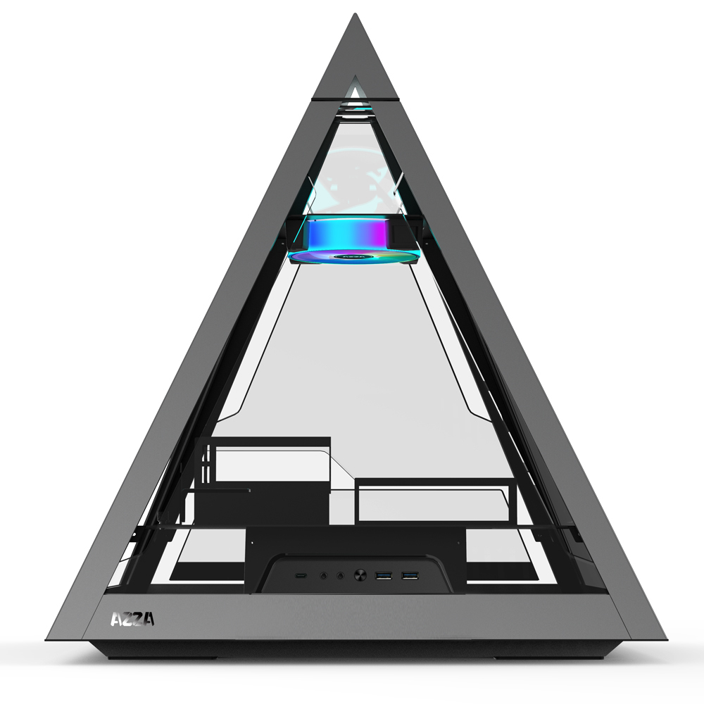 AZZA CSAZ-804 - Midi ATX Tower - PC - Aluminium - Glas - Aluminium - ATX,EATX,Micro ATX,Mini-ATX - 1x 120 mm