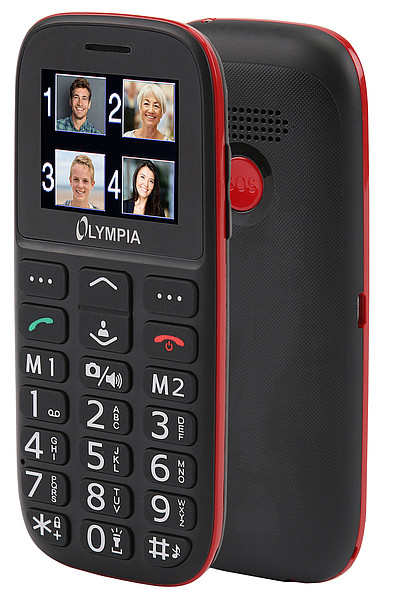 Olympia Bella - Balken - Single SIM - 4,5 cm (1.77 Zoll) - Bluetooth - 600 mAh - Schwarz