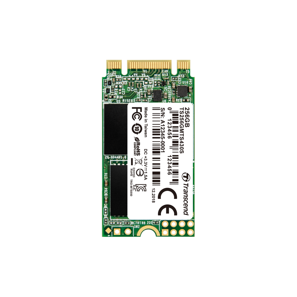 Transcend 430S - 256 GB - M.2 - 530 MB/s - 6 Gbit/s