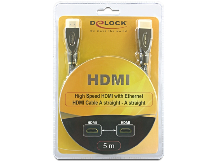 Delock High Speed HDMI with Ethernet - Video-/Audio-/Netzwerkkabel - HDMI