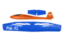 JAMARA Pilo XL Schaumwurfgleiter EPP Tragfläche blau Rumpf orange - Spielzeug-Segelflugzeug - Schaum - 1 Stück(e) - Blau - Orange - Montagesatz - 8 Jahr(e)