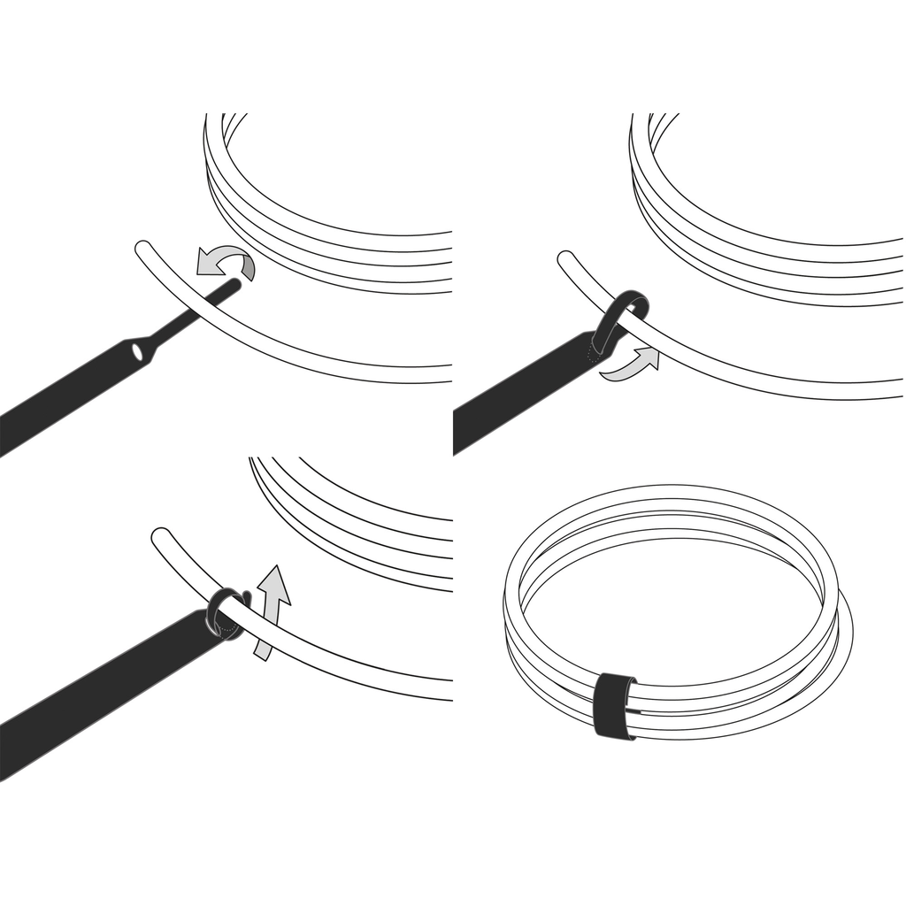 Label-the-cable BASIC - Synthetisch - Schwarz - 17 cm - 16 mm - 3 mm - 10 Stück(e)