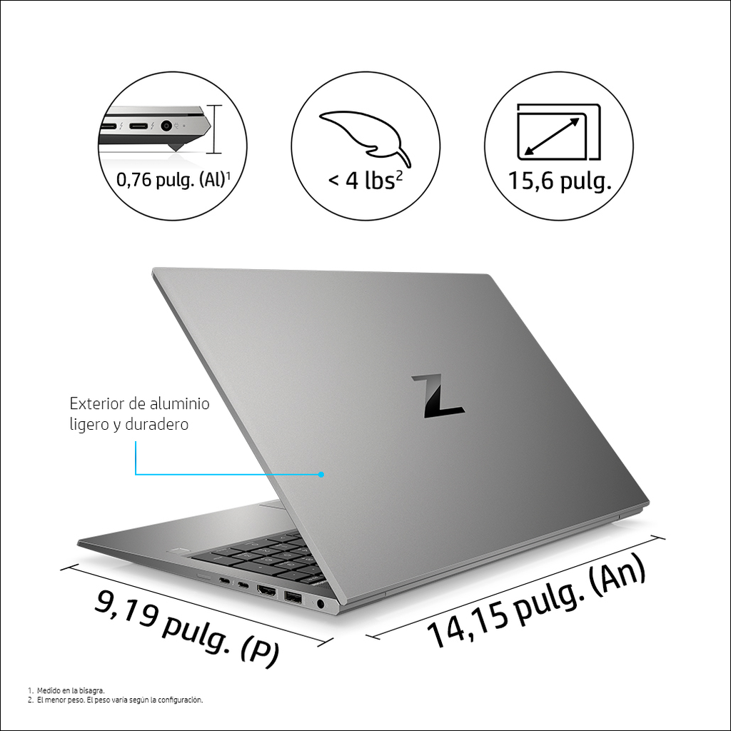 HP ZBook Firefly 15.6 G8 - Intel® Core™ i7 Prozessoren der 11. Generation - 2,8 GHz - 39,6 cm (15.6 Zoll) - 1920 x 1080 Pixel - 16 GB - 512 GB