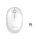 LogiLink optical Maus 2.4 GHz weiß Bluetooth wireless - Maus - Optisch