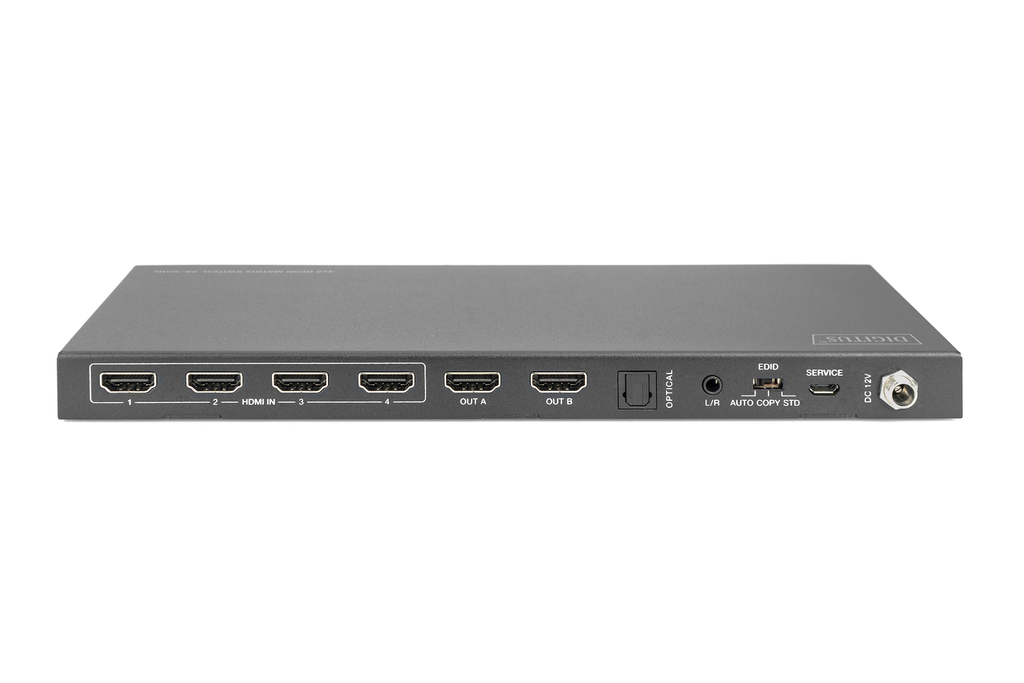 DIGITUS 4x2 HDMI Matrix Switch, 4K/60Hz