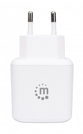 Manhattan QC 3.0 USB-Ladegerät 18 W - USB-Netzteil mit USB-A Qualcomm Quick Charge™ 3.0-Port mit bis zu 18 W - weiß - Indoor - AC - 12 V - Weiß