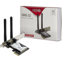 Inter-Tech DMG-32 - Eingebaut - Kabellos - PCI Express - WLAN - 650 Mbit/s - Schwarz - Silber