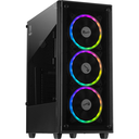 Inter-Tech C-303 Mirror - Full-Tower - PC - Metall - Gehärtetes Glas - Schwarz - ATX,ITX,Micro ATX - 15,5 cm