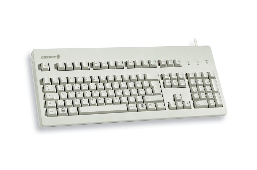 Cherry Classic Line G80-3000 - Tastatur - Laser - 105 Tasten QWERTZ - Grau