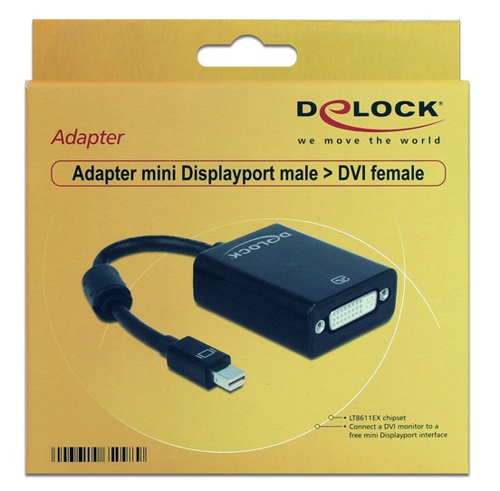 Delock DVI-Kabel - Mini-DisplayPort (M) - DVI-I (W) - 18 cm ( DisplayPort 1.1a )