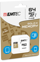 EMTEC Gold+ - Flash-Speicherkarte ( SD-Adapter inbegriffen ) - 64 GB