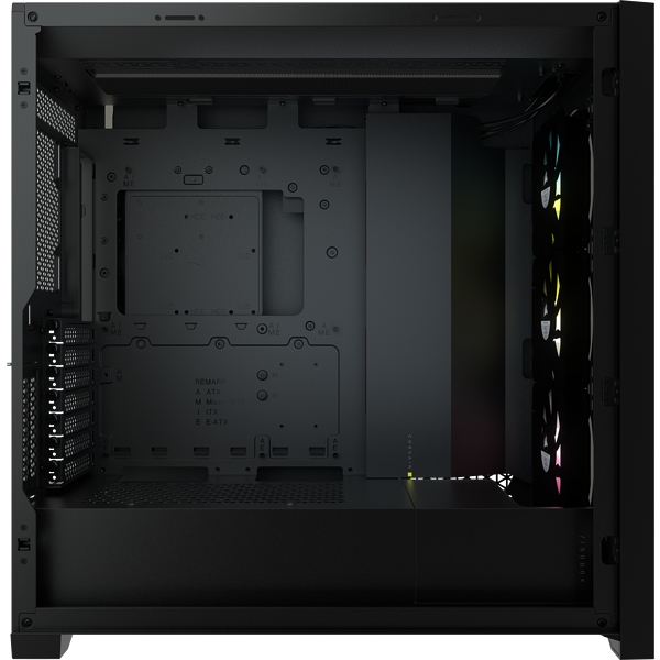 Corsair iCUE 5000X RGB - Midi Tower - PC - Kunststoff - Stahl - Gehärtetes Glas - Schwarz - ATX,EATX,ITX - Gaming