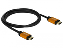 Delock 85728 - 1,5 m - HDMI Typ A (Standard) - HDMI Typ A (Standard) - 7680 x 4320 Pixel - 48 Gbit/s - Schwarz - Gold