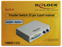 Delock 87618 2-Port Umschalter - Parallel D-SUB 25pol., Parallel