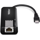 TRENDnet TUC-ET5G - Verkabelt - USB Typ-C - Ethernet - 5000 Mbit/s - Schwarz