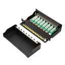 LogiLink Patch Panel - RJ-45 X 8 - Schwarz, RAL 9005