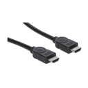 Manhattan High Speed HDMI Kabel - HDMI Stecker auf Stecker - geschirmt - schwarz - 10 m - 10 m - HDMI Typ A (Standard) - HDMI Typ A (Standard) - 3D - 10,2 Gbit/s - Schwarz