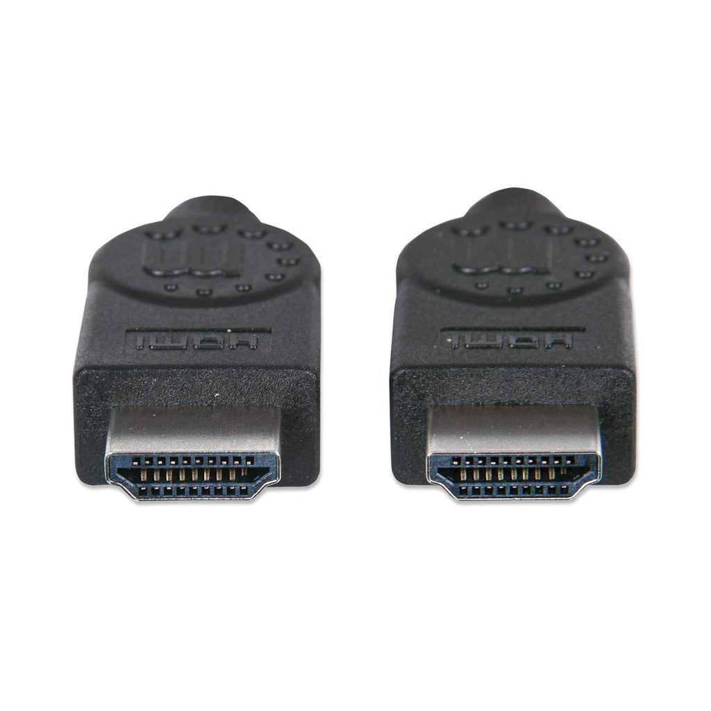 Manhattan High Speed HDMI Kabel - HDMI Stecker auf Stecker - geschirmt - schwarz - 10 m - 10 m - HDMI Typ A (Standard) - HDMI Typ A (Standard) - 3D - 10,2 Gbit/s - Schwarz