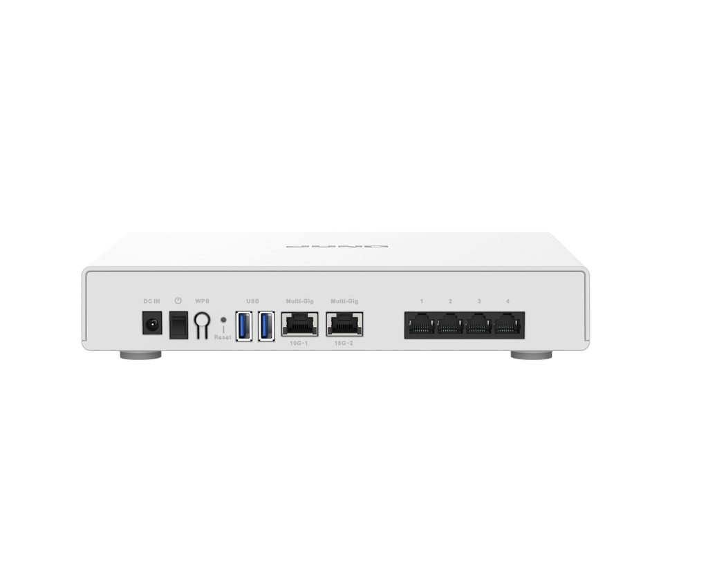 QNAP QHora-301W - Wi-Fi 6 (802.11ax) - Dual-Band (2,4 GHz/5 GHz) - Weiß - Tabletop-Router