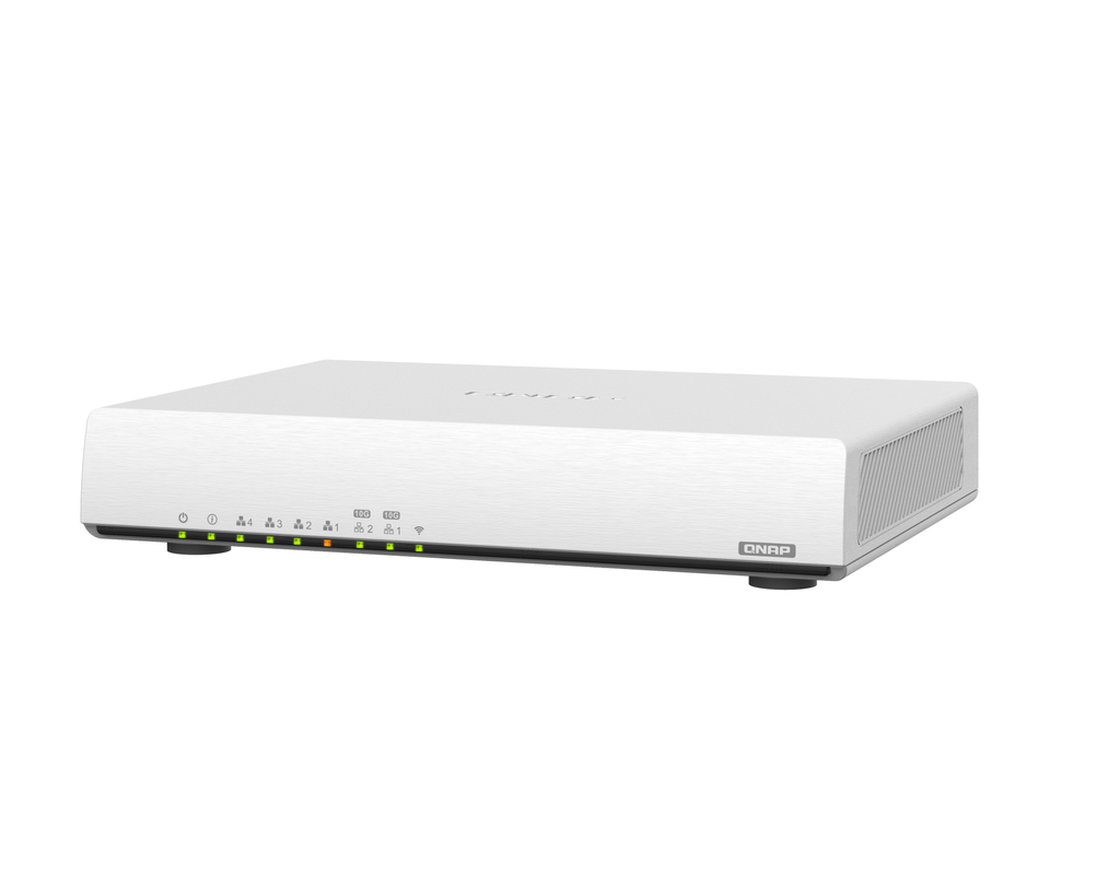 QNAP QHora-301W - Wi-Fi 6 (802.11ax) - Dual-Band (2,4 GHz/5 GHz) - Weiß - Tabletop-Router