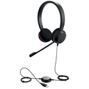 Jabra Evolve 20 MS Stereo - Kopfhörer - Kopfband - Büro/Callcenter - Schwarz - Binaural - Lautstärke + - Lautsärke -