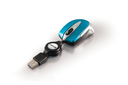 Verbatim Go Mini - Beidhändig - Optisch - USB Typ-A - 1000 DPI - Blau - Silber