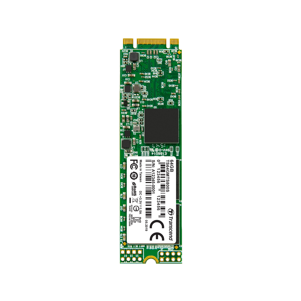 Transcend MTS800 - 64 GB - M.2 - 520 MB/s - 6 Gbit/s