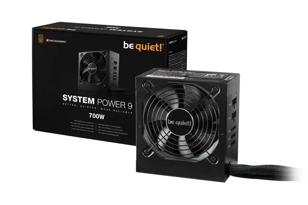 Be Quiet! System Power 9 | 700W CM - 700 W - 200 - 240 V - 50 Hz - 6 A - Aktiv - 130 W