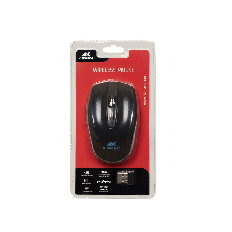 rivacase 8038 + WIRELESS MOUSE - Aktenkoffer - 39,6 cm (15.6 Zoll) - Schultergurt - 470 g