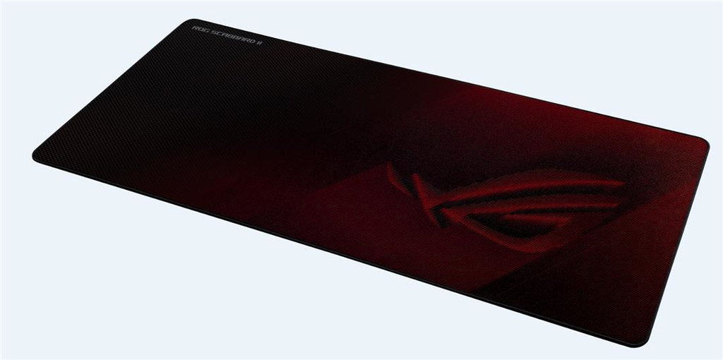 ASUS ROG Strix Scabbard II - Schwarz - Rot - Abbildung - Stoff - Gummi - Anti-Rutsch-Basis - Gaming-Mauspad