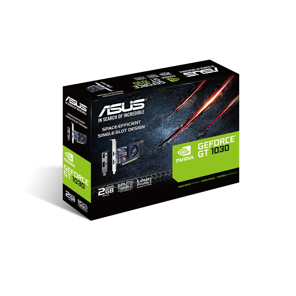 ASUS GT1030-2G-BRK - GeForce GT 1030 - 2 GB - GDDR5 - 64 Bit - 7680 x 4320 Pixel - PCI Express 3.0