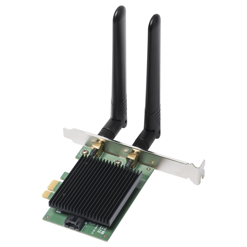 Edimax EW-7833AXP - Verkabelt - PCI Express - WLAN / Bluetooth - Wi-Fi 6 (802.11ax) - 2400 Mbit/s - Schwarz