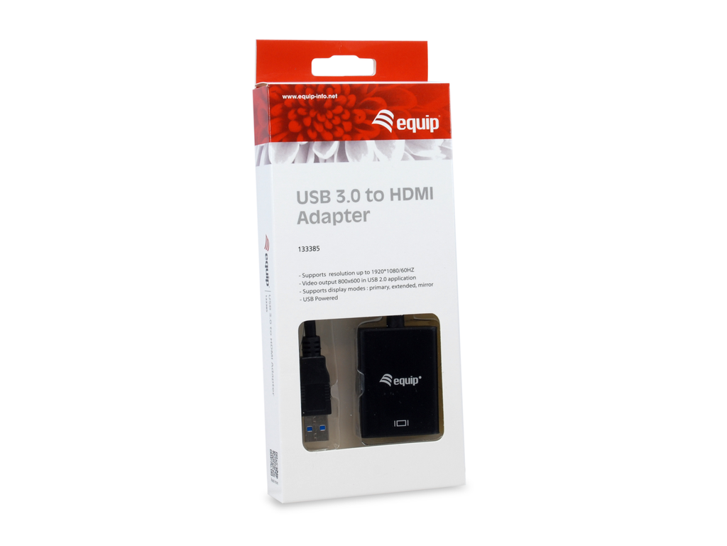 Equip USB 3.0 auf HDMI Adapter - 3.2 Gen 1 (3.1 Gen 1) - USB Typ-A - HDMI-Ausgang - 1920 x 1080 Pixel