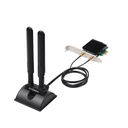 Edimax EW-7833AXP - Verkabelt - PCI Express - WLAN / Bluetooth - Wi-Fi 6 (802.11ax) - 2400 Mbit/s - Schwarz