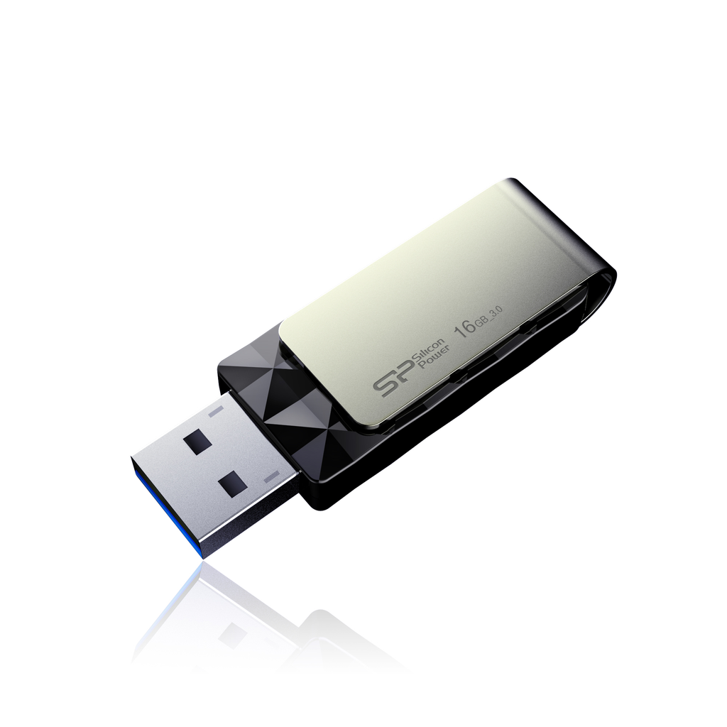 Silicon Power Blaze B30 - 16 GB - USB Typ-A - 3.2 Gen 1 (3.1 Gen 1) - Ohne Deckel - 14,8 g - Schwarz