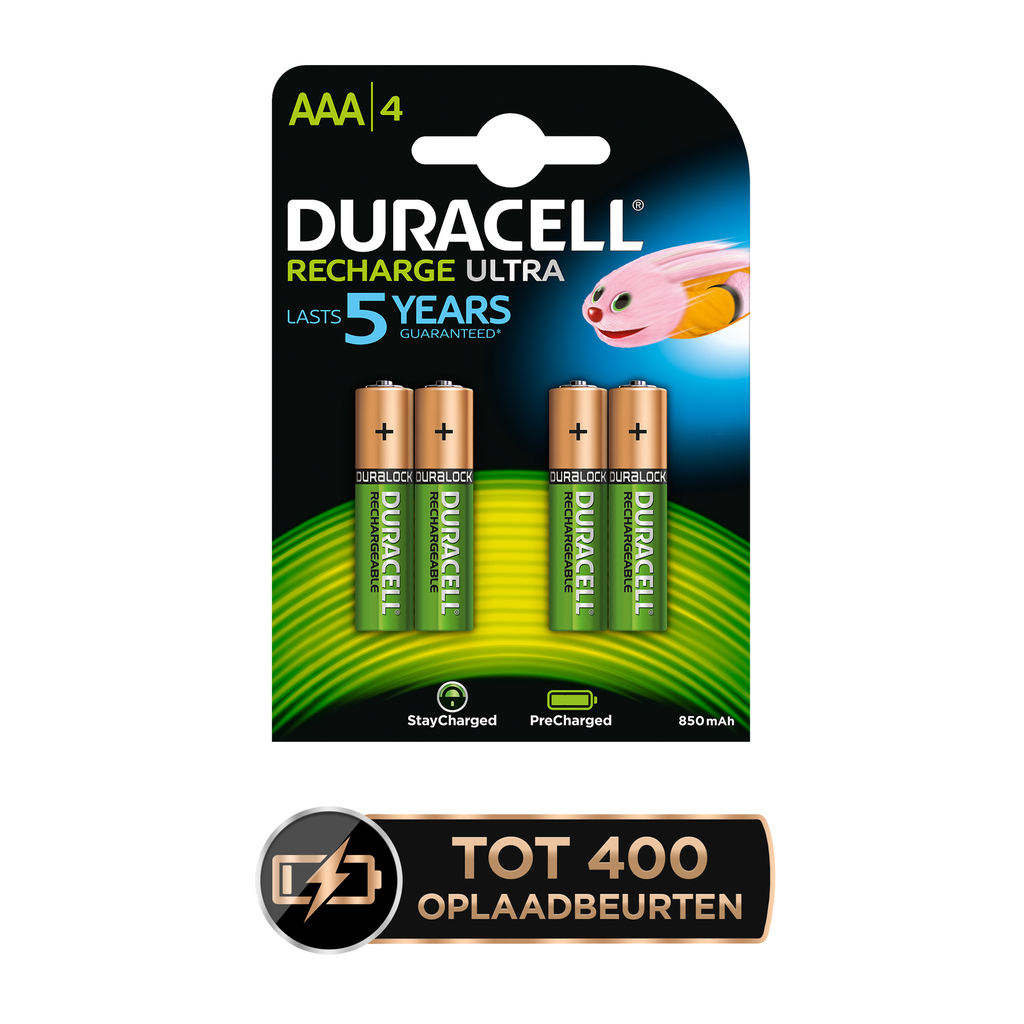 Duracell StayCharged HR03 Micro AAA -Akku NiMH 900 mAh 1.2 V 4 St. - Batterie - Micro (AAA)