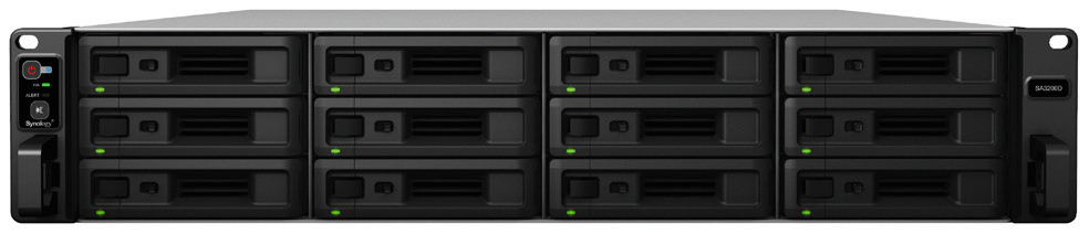 Synology RackStation SA3200D - NAS - Rack (2U) - Intel® Xeon® D - D-1521 - Schwarz - Grau