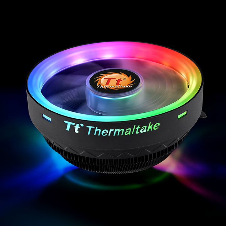 Thermaltake UX100 ARGB Lighting - Kühler - 12 cm - 1800 RPM - 26,92 dB - 38,82 cfm - Schwarz
