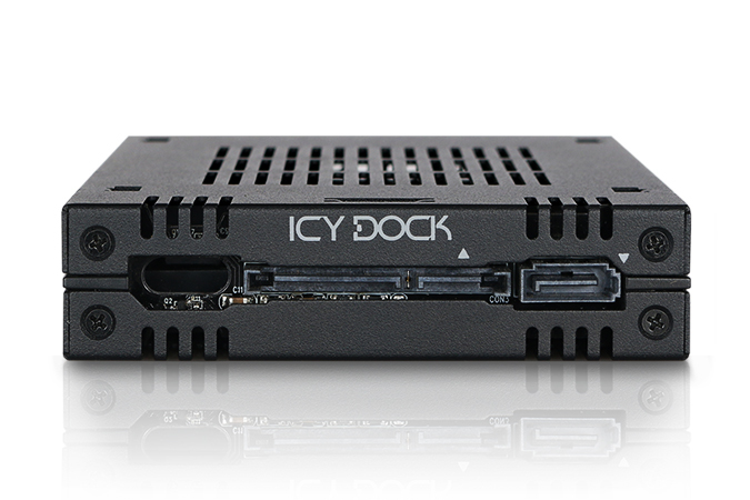 Icy Dock MB742SP-B - 9.5 mm - 12 Gbit/s - Schwarz - Metall - Kunststoff - CE - REACH - 101,6 mm