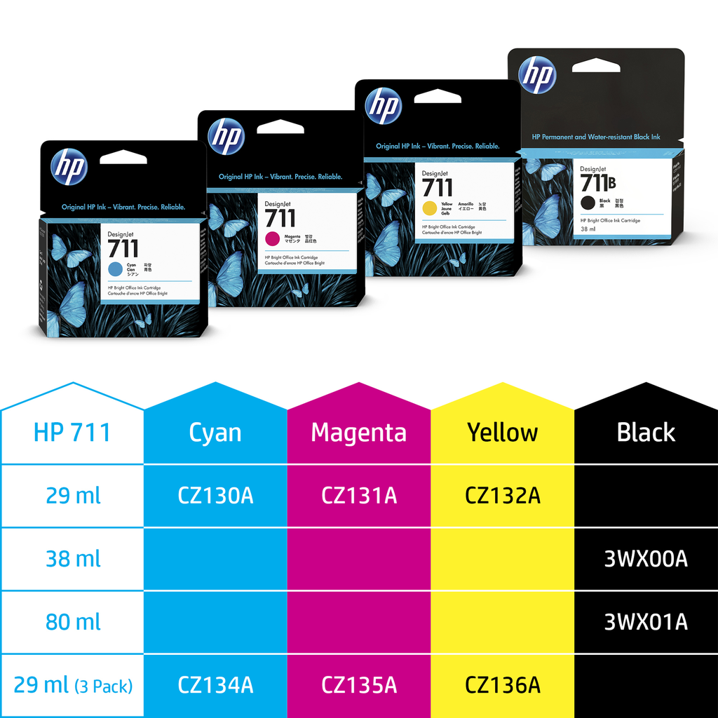 HP DesignJet 711 - Tintenpatrone Original - Yellow - 29 ml