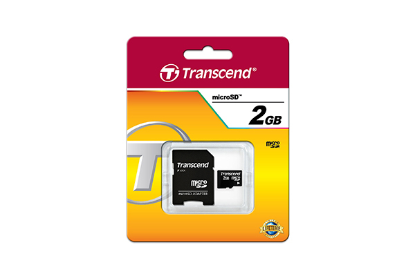 Transcend TS2GUSD - 2 GB - MicroSD - NAND - 20 MB/s - 13 MB/s - Schwarz